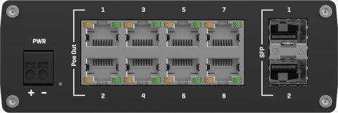 Teltonika TSW200 switch przemysłowy 8xGE 2xSFP PoE (TSW2000000B0) DIN TELTONIKA