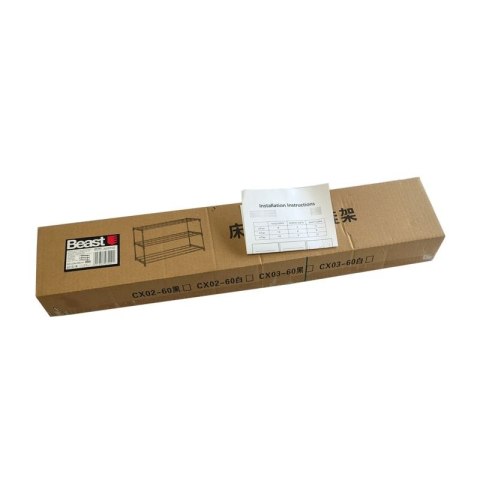 Szafka na buty półka regał stojak na obuwie 60x28x38 3-TIER BLACK PLASTIC+METAL
