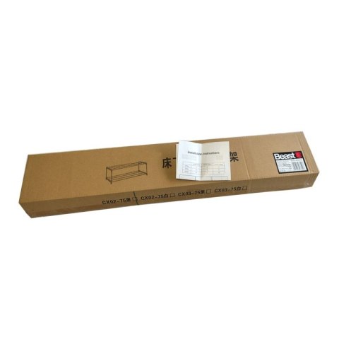 Szafka na buty półka regał stojak na obuwie 75x28x21 2-TIER BLACK PLASTIC+METAL