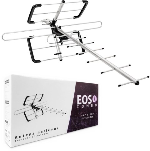 Antena DVB-T/T2 Spacetronik EOS L Combo Black (pasywna) Antena DVB-T/T2 Spacetronik EOS L Combo Black (pasywna)