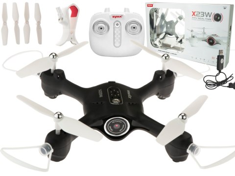 Dron RC Syma X23W kamera FPV WiFi 2.4GHz 4CH czarny Dron RC Syma X23W kamera FPV WiFi 2.4GHz 4CH czarny