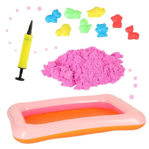 Piasek Kinetyczny w wiaderku 1kg foremki beżowy Piasek Kinetyczny w wiaderku 1kg foremki beżowy