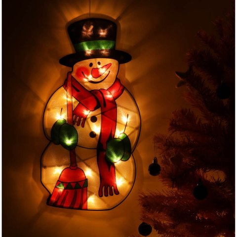 Lampki LED wisząca dekoracja świąteczna bałwan 45cm Lampki LED wisząca dekoracja świąteczna bałwan 45cm