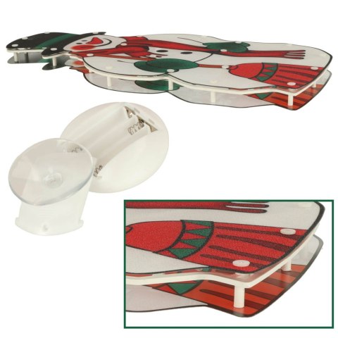 Lampki LED wisząca dekoracja świąteczna bałwan 45cm Lampki LED wisząca dekoracja świąteczna bałwan 45cm