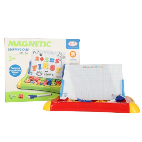 Tablica magnetyczna edukacyjna do nauki cyfry litery czerwona Tablica magnetyczna edukacyjna do nauki cyfry litery czerwona