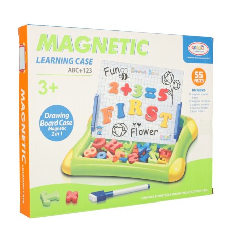 Tablica magnetyczna edukacyjna do nauki cyfry litery czerwona Tablica magnetyczna edukacyjna do nauki cyfry litery czerwona
