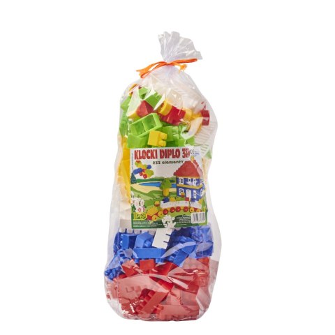 DIPLO Klocki 3D dla dzieci konstrukcyjne plastikowe 219el. DIPLO Klocki 3D dla dzieci konstrukcyjne plastikowe 219el.