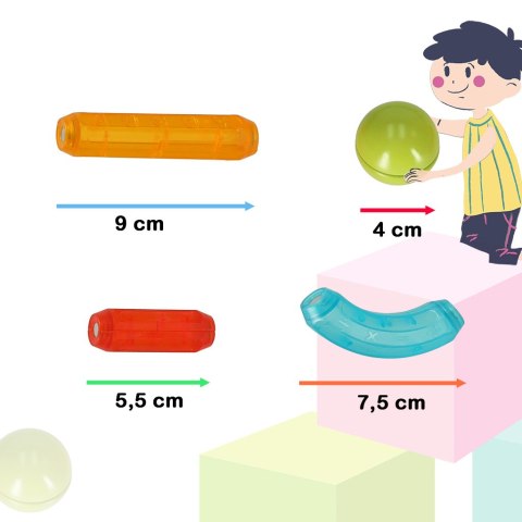 Klocki magnetyczne LED magnetic sticks duże patyczki świecące dla małych dzieci 76 elementów Klocki magnetyczne LED magnetic sticks duże patyczki świecące dla małych dzieci 76 elementów