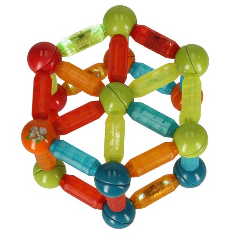 Klocki magnetyczne LED magnetic sticks duże patyczki świecące dla małych dzieci 76 elementów Klocki magnetyczne LED magnetic sticks duże patyczki świecące dla małych dzieci 76 elementów
