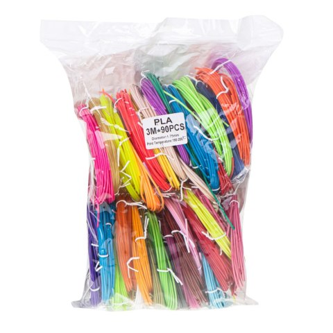 Wkłady do długopisu 3D filament 90szt x 3m zapas 270m Wkłady do długopisu 3D filament 90szt x 3m zapas 270m