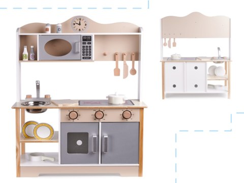 Kuchnia dla dzieci drewniana MDF KUKETO akcesoria 85cm LULILO Kuchnia dla dzieci drewniana MDF KUKETO akcesoria 85cm LULILO