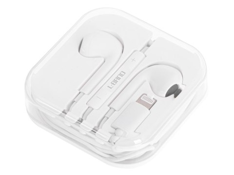 L-BRNO Słuchawki douszne przewodowe Lightning białe Bluetooth L-BRNO Słuchawki douszne przewodowe Lightning białe Bluetooth
