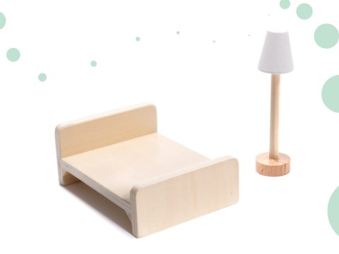 LULILO Domek dla lalek drewniany FLORO boho LED 78cm LULILO Domek dla lalek drewniany FLORO boho LED 78cm