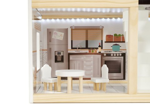 LULILO Domek dla lalek drewniany FLORO boho LED 78cm LULILO Domek dla lalek drewniany FLORO boho LED 78cm