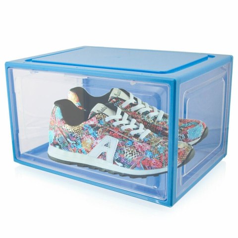 3x BOX NA BUTY ORGANIZER PUDEŁKO NIEBIESKIE do rozm. 47 3x BOX NA BUTY ORGANIZER PUDEŁKO NIEBIESKIE do rozm. 47