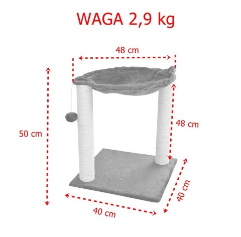 HAMAK STOJĄCY DRAPAK LEGOWISKO DLA KOTA BEŻOWY HAMAK STOJĄCY DRAPAK LEGOWISKO DLA KOTA BEŻOWY