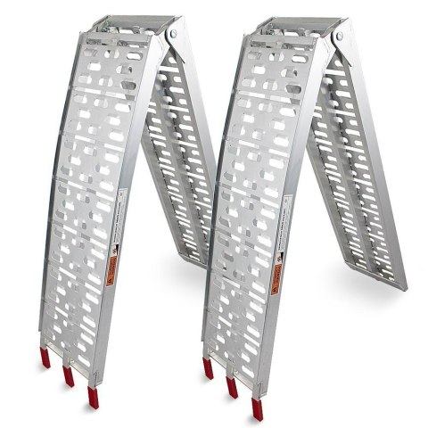 NAJAZDY ALUMINIOWE RAMPY KOMPLET DO 680kg. NAJAZDY ALUMINIOWE RAMPY KOMPLET DO 680kg.