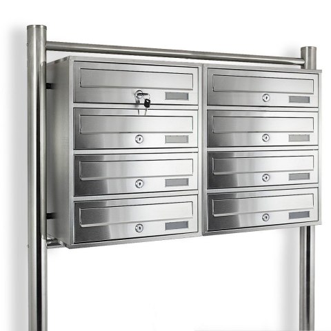 SKRZYNKA POCZTOWA LOKATORSKA 2x4 METALLIC STAL NIERDZEWNA SKRZYNKA POCZTOWA LOKATORSKA 2x4 METALLIC STAL NIERDZEWNA