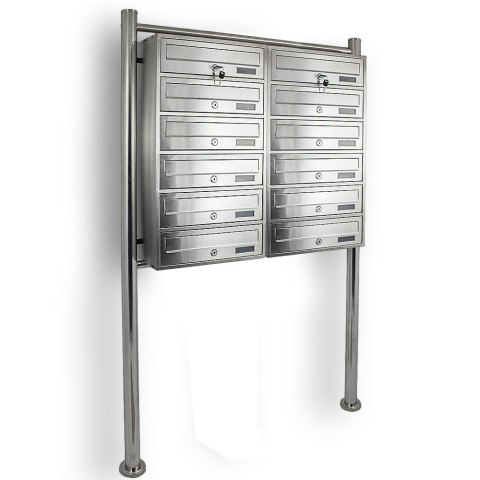 SKRZYNKA POCZTOWA LOKATORSKA 2x6 METALLIC STAL NIERDZEWNA SKRZYNKA POCZTOWA LOKATORSKA 2x6 METALLIC STAL NIERDZEWNA