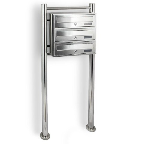 SKRZYNKA POCZTOWA LOKATORSKA 3 METALLIC STAL NIERDZEWNA SKRZYNKA POCZTOWA LOKATORSKA 3 METALLIC STAL NIERDZEWNA