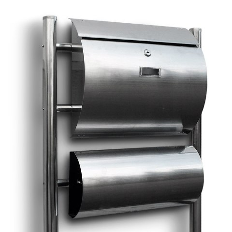 SKRZYNKA POCZTOWA NA LISTY ZE STOJAKAMI STAL INOX SKRZYNKA POCZTOWA NA LISTY ZE STOJAKAMI STAL INOX