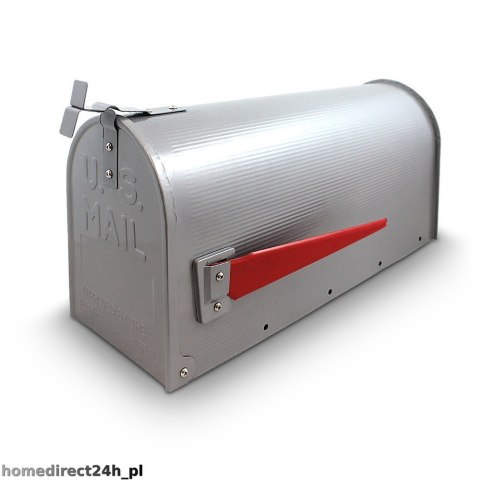 Skrzynka na listy amerykańska USA MAIL z uchwytem (srebrny) Skrzynka na listy amerykańska USA MAIL z uchwytem (srebrny)