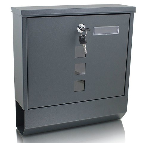 Skrzynka pocztowa na listy z gazetnikiem ze stali inox Skrzynka pocztowa na listy z gazetnikiem ze stali inox