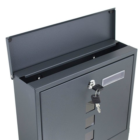 Skrzynka pocztowa na listy z gazetnikiem ze stali inox Skrzynka pocztowa na listy z gazetnikiem ze stali inox