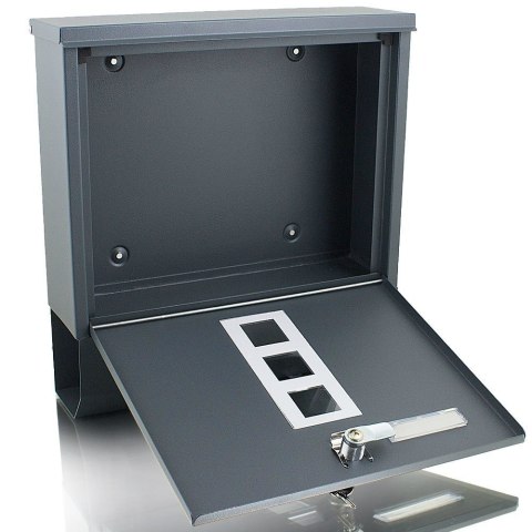 Skrzynka pocztowa na listy z gazetnikiem ze stali inox Skrzynka pocztowa na listy z gazetnikiem ze stali inox