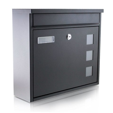 Skrzynka pocztowa ścienna Mailbox Letterbox Czarna Skrzynka pocztowa ścienna Mailbox Letterbox Czarna