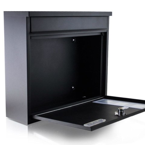 Skrzynka pocztowa ścienna Mailbox Letterbox Czarna Skrzynka pocztowa ścienna Mailbox Letterbox Czarna