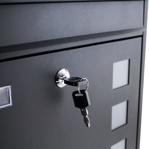 Skrzynka pocztowa ścienna Mailbox Letterbox Czarna Skrzynka pocztowa ścienna Mailbox Letterbox Czarna
