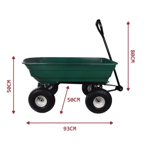 Wózek ogrodowy na 4 kółkach transportowy do 240kg Wózek ogrodowy na 4 kółkach transportowy do 240kg