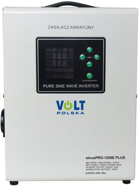 Przetwornica VOLT POLSKA SINUSPRO 1200E PLUS 12V 800/1200W LiFePO4, MENU Przetwornica VOLT POLSKA SINUSPRO 1200E PLUS 12V 800/1200W LiFePO4, MENU