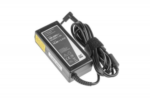 ZASILACZ ŁADOWARKA DO LAPTOPA HP Green Cell PRO AD74P 19,5V 2,31A 45W 4,5mm/3,0mm ZASILACZ ŁADOWARKA DO LAPTOPA HP Green Cell PRO AD74P 19,5V 2,31A 45W 4,5mm/3,0mm