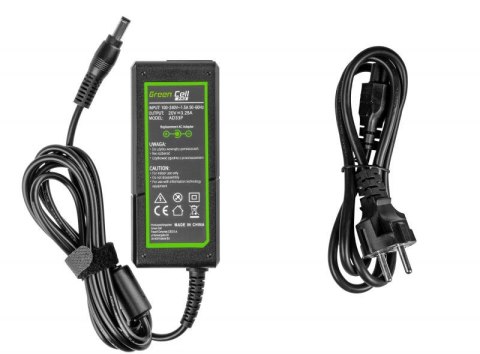 ZASILACZ ŁADOWARKA DO LAPTOPA LENOVO Green Cell PRO AD33P 20V 3,25A 65W 5,5mm/2,5mm ZASILACZ ŁADOWARKA DO LAPTOPA LENOVO Green Cell PRO AD33P 20V 3,25A 65W 5,5mm/2,5mm