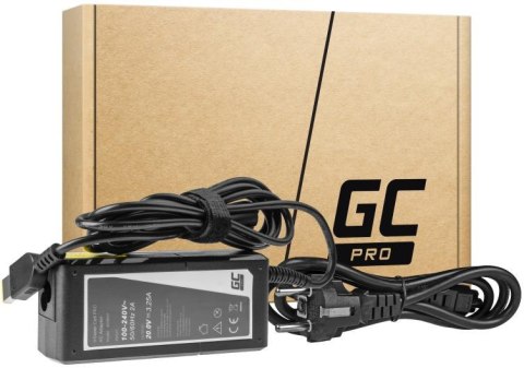 ZASILACZ ŁADOWARKA DO LAPTOPA LENOVO Green Cell PRO AD38AP 20V 3,25A 65W Slim Tip ZASILACZ ŁADOWARKA DO LAPTOPA LENOVO Green Cell PRO AD38AP 20V 3,25A 65W Slim Tip