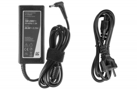 ZASILACZ ŁADOWARKA DO LAPTOPA LENOVO Green Cell PRO AD76P 20V 2,25A 45W 4,0mm/1,7mm ZASILACZ ŁADOWARKA DO LAPTOPA LENOVO Green Cell PRO AD76P 20V 2,25A 45W 4,0mm/1,7mm