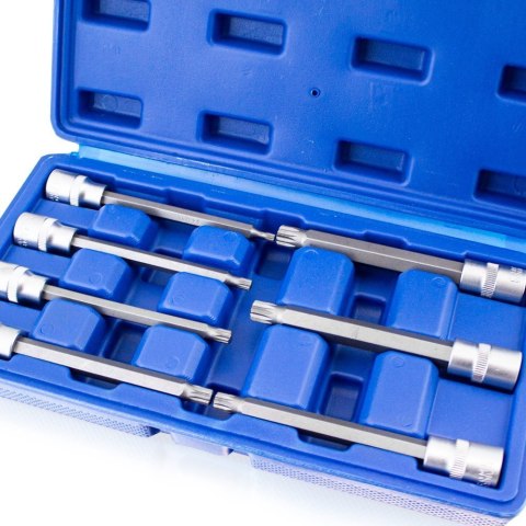 ZESTAW DŁUGICH NASADEK SPLINE XZN 3/8" M4-M10 110MM ZESTAW DŁUGICH NASADEK SPLINE XZN 3/8" M4-M10 110MM
