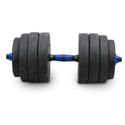 Zestaw hantli ciężarków 2w1 40kg ze sztangą Zestaw hantli ciężarków 2w1 40kg ze sztangą