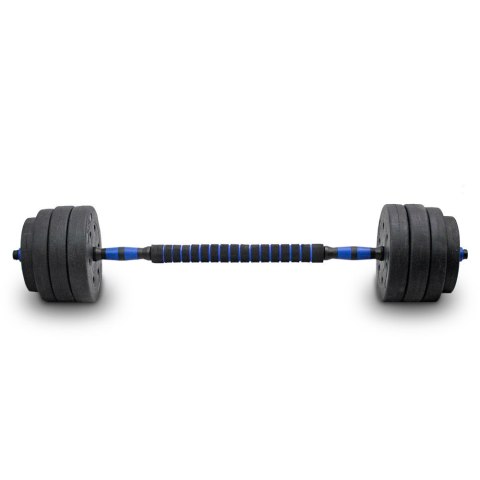 Zestaw hantli ciężarków 2w1 40kg ze sztangą Zestaw hantli ciężarków 2w1 40kg ze sztangą