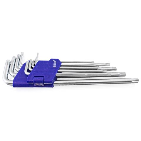 Zestaw kluczy TORX z kulką T10-T50 9el. Zestaw kluczy TORX z kulką T10-T50 9el.