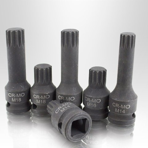Zestaw kluczy udarowych XZN 1/2" Zestaw kluczy udarowych XZN 1/2"