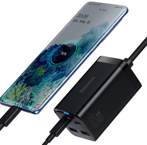 ŁADOWARKA SIECIOWA Baseus GaN 3 Pro Desktop Charger CCGP040101 65W 2x USB-A 2x USB-C PD 3.0 QC 4.0 ŁADOWARKA SIECIOWA Baseus GaN 3 Pro Desktop Charger CCGP040101 65W 2x USB-A 2x USB-C PD 3.0 QC 4.0