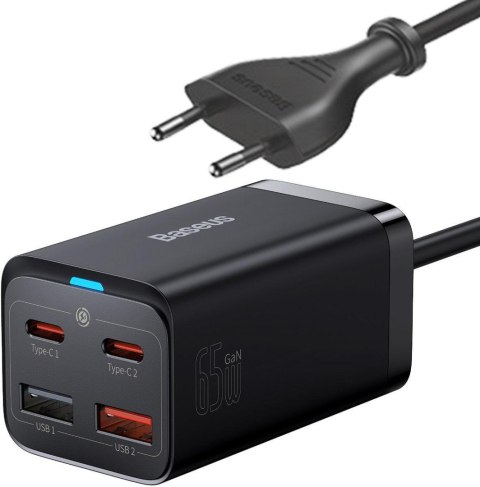 ŁADOWARKA SIECIOWA Baseus GaN 3 Pro Desktop Charger CCGP040101 65W 2x USB-A 2x USB-C PD 3.0 QC 4.0 ŁADOWARKA SIECIOWA Baseus GaN 3 Pro Desktop Charger CCGP040101 65W 2x USB-A 2x USB-C PD 3.0 QC 4.0
