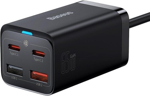 ŁADOWARKA SIECIOWA Baseus GaN 3 Pro Desktop Charger CCGP040101 65W 2x USB-A 2x USB-C PD 3.0 QC 4.0 ŁADOWARKA SIECIOWA Baseus GaN 3 Pro Desktop Charger CCGP040101 65W 2x USB-A 2x USB-C PD 3.0 QC 4.0
