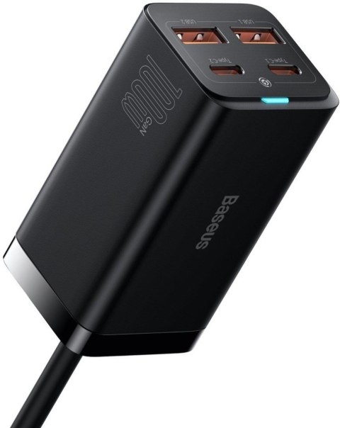 ŁADOWARKA SIECIOWA Baseus GaN 3 Pro Desktop Fast Charger CCGP000101 100W 2x USB-A 2x USB-C PD 3.0 QC 4.0+ ŁADOWARKA SIECIOWA Baseus GaN 3 Pro Desktop Fast Charger CCGP000101 100W 2x USB-A 2x USB-C PD 3.0 QC 4.0+