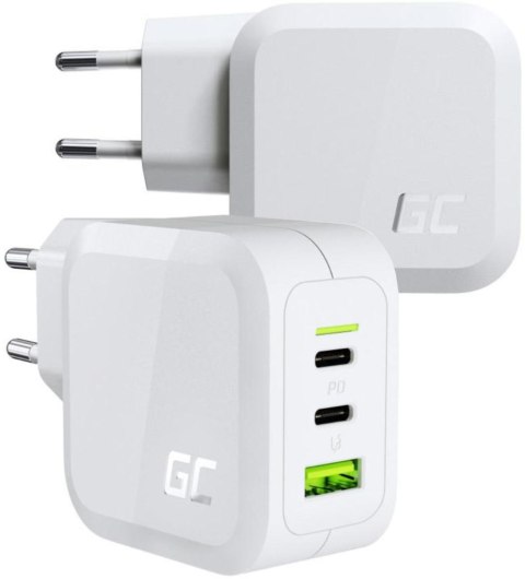 ŁADOWARKA SIECIOWA Green Cell POWERGAN 65W 2xUSB-C 1xUSB-A CHARGC08W ŁADOWARKA SIECIOWA Green Cell POWERGAN 65W 2xUSB-C 1xUSB-A CHARGC08W