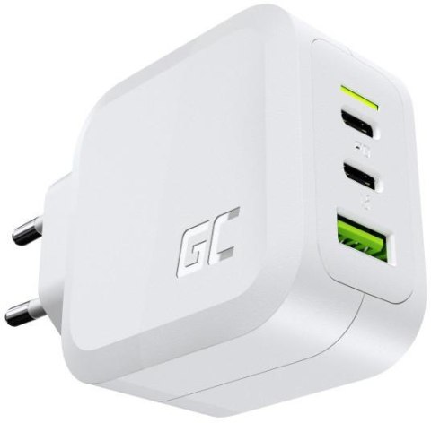 ŁADOWARKA SIECIOWA Green Cell POWERGAN 65W 2xUSB-C 1xUSB-A CHARGC08W ŁADOWARKA SIECIOWA Green Cell POWERGAN 65W 2xUSB-C 1xUSB-A CHARGC08W