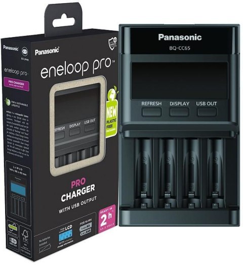 Ładowarka do akumulatorków Ni-MH Panasonic Eneloop BQ-CC65 EKO Ładowarka do akumulatorków Ni-MH Panasonic Eneloop BQ-CC65 EKO
